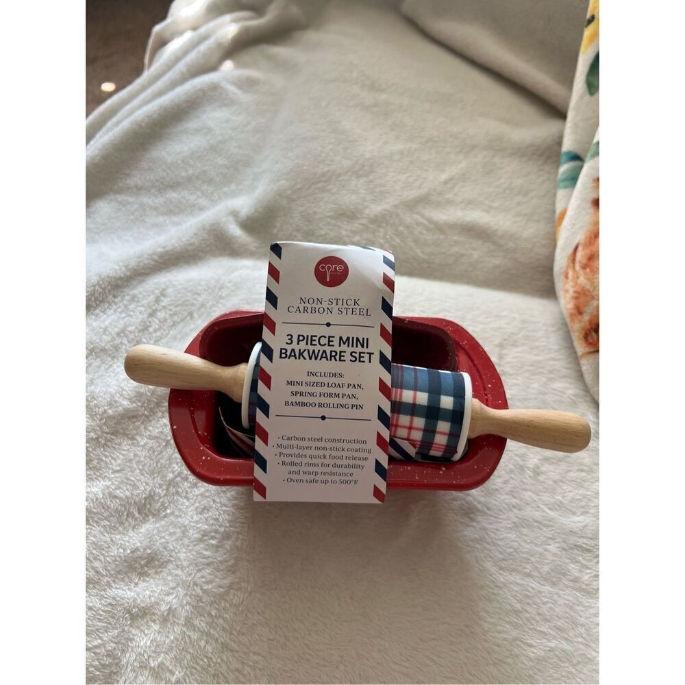 Core Kitchen 3 piece Mini Bakeware Set Patriotic Bake Set NEW
